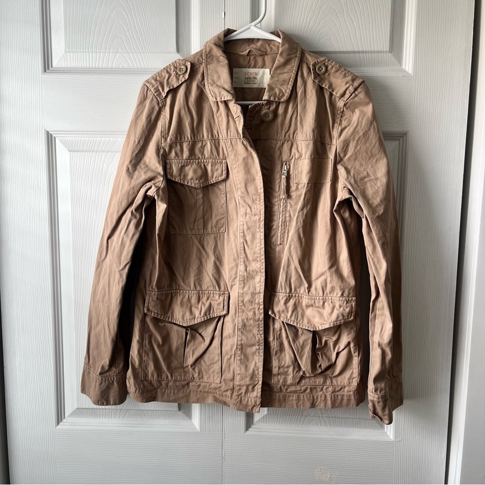J.Crew classic twill chino tan jacket 8